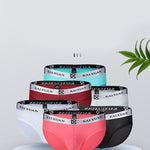 3 Pack Men's Soft Skin-Friendly Ice Silk Thin Low-Rise Briefs