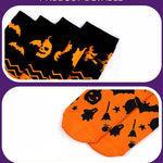 4 Pack Halloween Gift Socks Fun and Casual Cotton Crew Socks