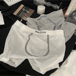 3 Pack Men's Ice Silk Full-Coverage Antibacterial Mid-Rise Boxer Briefs