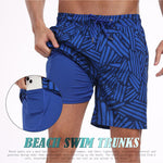 Men's Moisture-Wicking Cooling Airflow Fashion Vacation Board Shorts