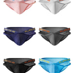2 Pack Sexy Hollow Out Mesh Briefs for Men