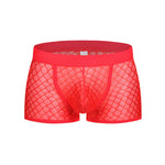 2 Pack Men's Sexy Transparent Mesh Trunks