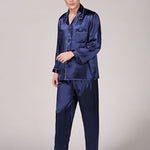 Men's Classic Satin Pajama Set Sleepwear