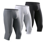 Men's Ice Silk Mesh Mid-Rise Quick-Dry for Sports & Casual Activewear Tights