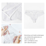 3 Pack Men's Comfort Mesh Cooling Sheer Sexy Stretch Fabric Thongs