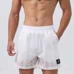 Men's Mesh-Lined Double-Layer Sports Fitness Breathable Sweat-Wicking Quick-Dry Shorts