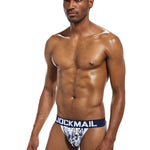 2 Pack Men's Premium Soft Cotton Sporty Cut Daily Stretch Firm Support Briefs & Jockstrap