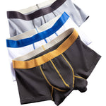 2 Pack Men's Breathable Cotton Seamless Comfort  Skin-Friendly Trunks