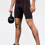 Men's Workout Ready Stretch Fit Tagless & Seamless Sporty Cut Activewear Tops & Tights