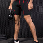 Men's Workout Ready Stretch Fit Tagless & Seamless Sporty Cut Activewear Tops & Tights