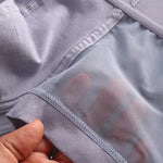 2 Pack Men's Stay-Put Fit Lightweight & Airy Solid Color Semi-Transparent Trunks