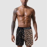 3 Pack Men's Leopard Print Ice Silk Loose-Fit Breathable Boxer Shorts