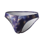 4 Pack Men's Low Rise Print U-Pouch Moisture Wicking Bikinis