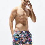 Men's Trendy Printed Sporty Cut Odor-Control Cooling Board Shorts