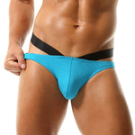 3-pack Men's Double-layer Pouch V-neck Double-waist Bikini