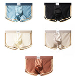 4 Pack Men's Ice Silk Mesh Trunks with Antibacterial Pouch and Cooling Comfort