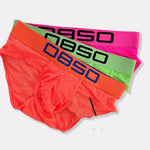 2 Pack Men's Comfortable Breathable Sports Solid Color Briefs