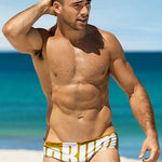Men's Sexy Letter Printed Swim Briefs