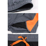 Men's Casual Athletic Shorts with Zipper Pockets and Lining