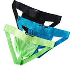2 Pack Men's Feather-Soft Texture Breathable Sexy U-Pouch Lifting Effect Jockstraps
