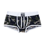 2 Pack Men's Camouflage Print Mesh Supportive Fit Touch-Free Soft-Touch Trunks