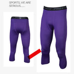 3 Pack Men's Solid Color All-Season Durability & Utility Activewear Tights