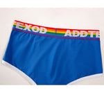 2 Pack Men’s Large Pouch Rainbow Trunks
