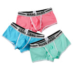3 Pack Men's Supportive Separated Pouch Quick-Dry Stretch Fit Trunks