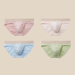 3 Pack Men's Breathable Antibacterial Separate-Pouch Briefs