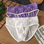 2 Pack Men's Lace Breathable Briefs