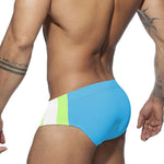 Men's Removable Pad Swim Brief with Drawstring