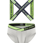 Men's Smooth Ultra-Soft Cotton 4-Way Stretch Activewear Shoulder Strap & Underwear