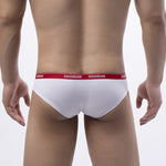3 Pack Men's Cotton Ultra-Narrow Waistband Sexy Breathable Briefs