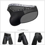 2-Pack Breathable Low Waist U-Convex Semi-Transparent Men's Briefs