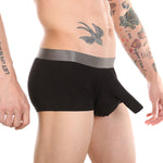 Men’s Dual Ball Pouch Trunks With Fly Front