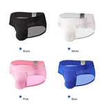 2 Pack Men's Low Rise Mesh Large Pouch U-convex Breathable Comfortable Briefs