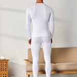 Men's Splicing Lines Cotton Thermal Underwear Set