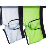 3 Pack Men's Semi-Sheer High-Stretch Skin-Friendly Mesh Breathable Trunks