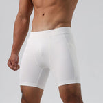 Men's Ultra-Stretch Sharkskin Ice Silk Compression Pants with Pocket
