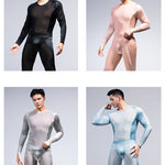 Men's Lightweight Shape-Retaining Fabric Chafe-Free Design Activewear Tops & Tights