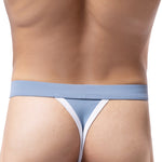 4 Pack Men's Mid-Rise Summer Ice Silk Mesh Thongs