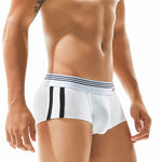 Men's Slim-Fit Cotton Trunks - Low Rise & Lifting Support