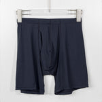 2 Pack Men's Anti-Chafing Mid-Rise Solid Color Boxer Briefs