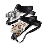 3 Pack Men's Leopard Print Ice Silk Mesh Jockstraps with 3D Pouch Breathable Support