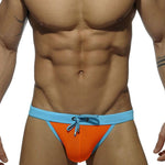 Men's Dual-Tone Swim Briefs with Removable Padding