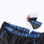 Men's Breathable Mesh High-Elasticity Foam Pad Quick-Dry Activewear Tights