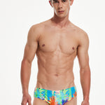 Vibrant Quick-Dry Swim Briefs for Men