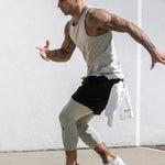 Men's Outdoor Sport Quick-Dry Breathable Double-Layer Activewear Shorts