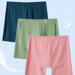 Men's Ice Silk Raised Opening Culottes Mesh Plus Length Boxer Briefs
