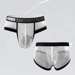 6 Pack Men's Professional Mesh Large Supportive Pouch Breathable Briefs